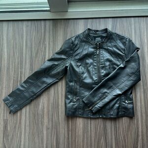 Ashley by 26 International | Black Leather Jacket | Size Large